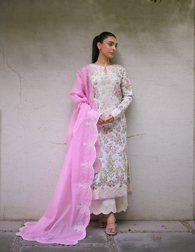 ZAIB | LUXURY LAWN | IVORY GARDEN