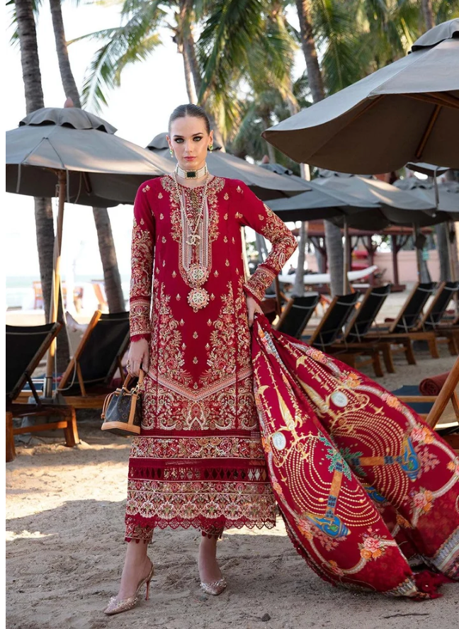 KANWAL MALIK | LAWN  | SAREEN (NO DUPATTA)