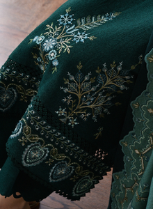 ZAIB | LUXURY KARANDI | EMERALD GREEN