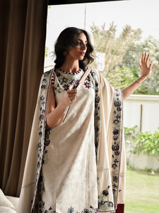 ZAIB | LUXURY KARANDI | IVORY