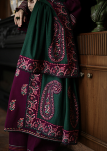ZAIB | LUXURY KARANDI | DEEP PLUM