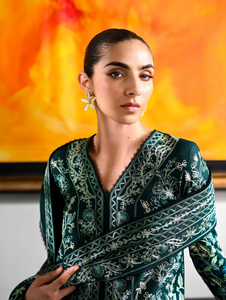 ZAIB | LUXURY KARANDI | EMERLAD GREEN