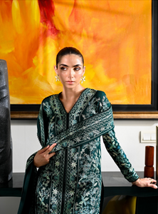 ZAIB | LUXURY KARANDI | EMERLAD GREEN