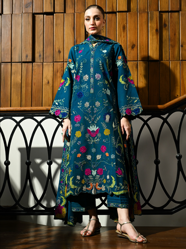 ZAIB | LUXURY KARANDI | ZINC GREEN