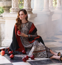 Load image into Gallery viewer, NOOR  | PASHMINA WINTER SHAWL| NOIR SAFARI