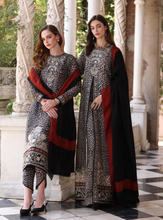 Load image into Gallery viewer, NOOR  | PASHMINA WINTER SHAWL| NOIR SAFARI