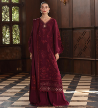 Load image into Gallery viewer, NOOR  | PASHMINA WINTER SHAWL | ROYAL CLARET