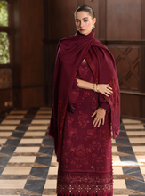 Load image into Gallery viewer, NOOR  | PASHMINA WINTER SHAWL | ROYAL CLARET