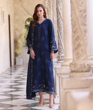 Load image into Gallery viewer, NOOR  | PASHMINA WINTER SHAWL | SAPPHIRE