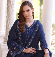 Load image into Gallery viewer, NOOR  | PASHMINA WINTER SHAWL | SAPPHIRE