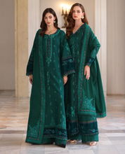 Load image into Gallery viewer, NOOR  | PASHMINA WINTER SHAWL | EMERALD REVERIE