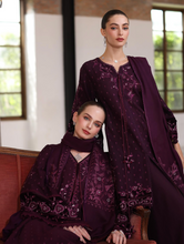 Load image into Gallery viewer, NOOR  | PASHMINA WINTER SHAWL | DAMSON