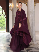 Load image into Gallery viewer, NOOR  | PASHMINA WINTER SHAWL | DAMSON