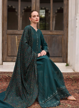 Load image into Gallery viewer, NOOR  | PASHMINA WINTER SHAWL | TEAL EMPRESS