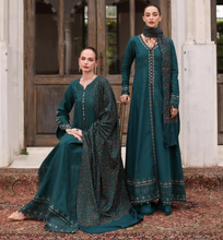 Load image into Gallery viewer, NOOR  | PASHMINA WINTER SHAWL | TEAL EMPRESS