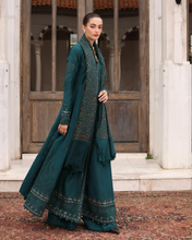 Load image into Gallery viewer, NOOR  | PASHMINA WINTER SHAWL | TEAL EMPRESS