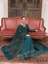 Load image into Gallery viewer, NOOR  | PASHMINA WINTER SHAWL | TEAL EMPRESS