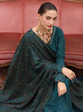 Load image into Gallery viewer, NOOR  | PASHMINA WINTER SHAWL | TEAL EMPRESS