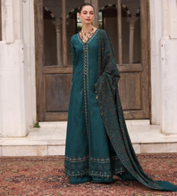 Load image into Gallery viewer, NOOR  | PASHMINA WINTER SHAWL | TEAL EMPRESS