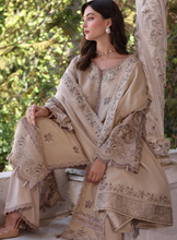 Load image into Gallery viewer, NOOR  | PASHMINA WINTER SHAWL | CARAMEL MIST