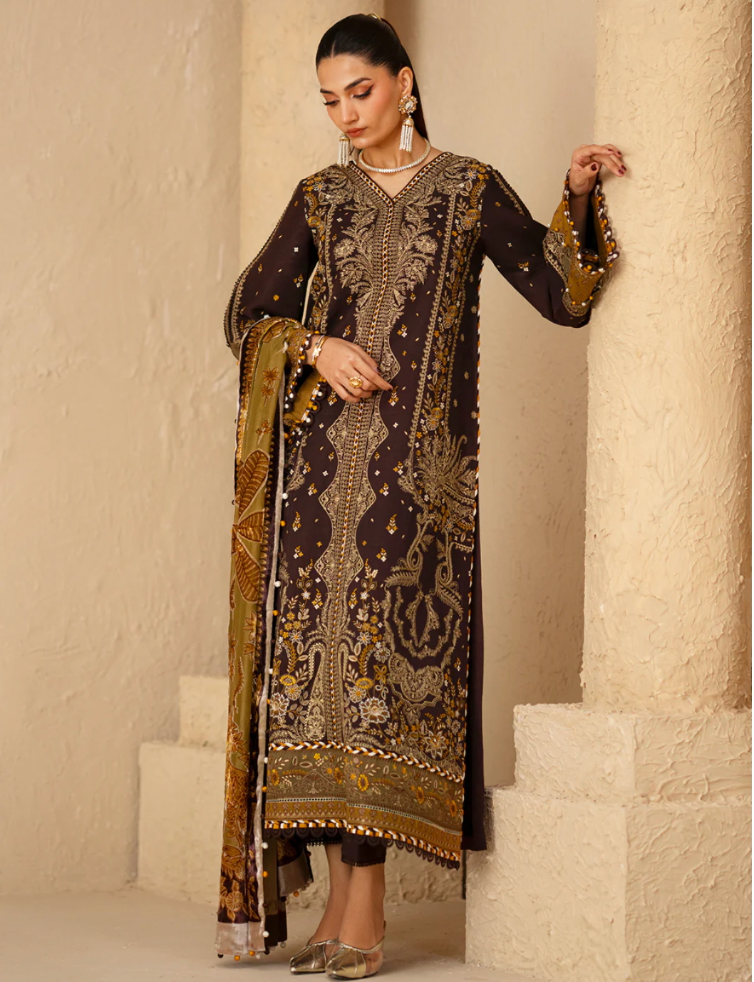 BIN ILYAS  |  WINTER SHAWL | KOTRAI