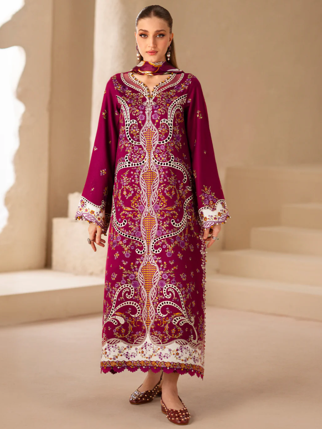 BIN ILYAS  |  WINTER SHAWL | KOTRAI