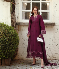 Load image into Gallery viewer, NOOR  | LUXE CHIKANKARI 26  | 1A PLUMBERRY