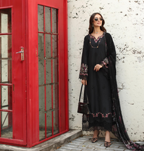 Load image into Gallery viewer, NOOR  | LUXE CHIKANKARI 26  | 1B MIDNIGHT BLACK