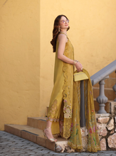 Load image into Gallery viewer, NOOR  | LUXE CHIKANKARI 26  | 2B MUSTARD YELLOW