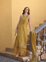 Load image into Gallery viewer, NOOR  | LUXE CHIKANKARI 26  | 2B MUSTARD YELLOW