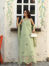 Load image into Gallery viewer, NOOR  | LUXE CHIKANKARI 26  | 3A PISTACHIO