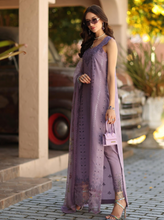 Load image into Gallery viewer, NOOR  | LUXE CHIKANKARI 26  | 4A FRENCH VIOLET