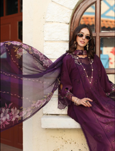 Load image into Gallery viewer, NOOR  | LUXE CHIKANKARI 26  | 5A ITTEN PLUM