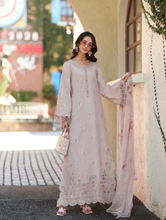 Load image into Gallery viewer, NOOR  | LUXE CHIKANKARI 26  | 7A SOFT ROSE MINK