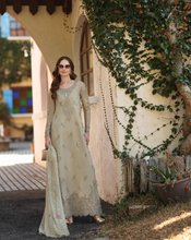 Load image into Gallery viewer, NOOR  | LUXE CHIKANKARI 26  | 7B WARM GOLD SAGE