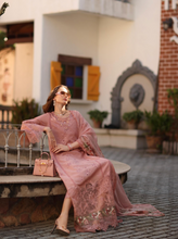 Load image into Gallery viewer, NOOR  | LUXE CHIKANKARI 26  | 8B PETAL PINK