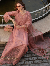 Load image into Gallery viewer, NOOR  | LUXE CHIKANKARI 26  | 8B PETAL PINK