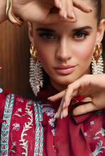 Load image into Gallery viewer, QALAMKAR | CHIKANKARI 26 | RUBY