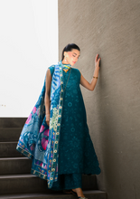 Load image into Gallery viewer, ZAIB | LUXURY LAWN | DEEP TURQUOISE