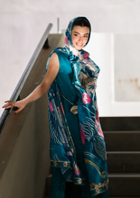 Load image into Gallery viewer, ZAIB | LUXURY LAWN | DEEP TURQUOISE