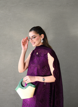 Load image into Gallery viewer, ZAIB | LUXURY LAWN | DEEP PLUM