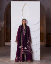 Load image into Gallery viewer, HUSSAIN REHAR | LUXURY LAWN ZAN 26 | PLUM