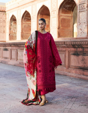 Load image into Gallery viewer, HUSSAIN REHAR | LUXURY LAWN ZAN 26 | RED