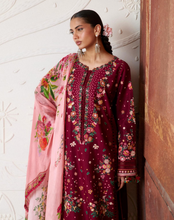 Load image into Gallery viewer, HUSSAIN REHAR | LUXURY LAWN ZAN 26 | MAROON