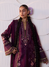 Load image into Gallery viewer, HUSSAIN REHAR | LUXURY LAWN ZAN 26 | PLUM
