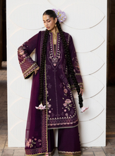 Load image into Gallery viewer, HUSSAIN REHAR | LUXURY LAWN ZAN 26 | PLUM