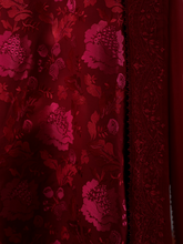 Load image into Gallery viewer, ZAIB |  EID LAWN | MAROON LUXURY EMBROIDERED