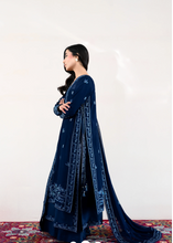 Load image into Gallery viewer, ZAIB |  EID LAWN | NAVY LUXURY EMBROIDERED