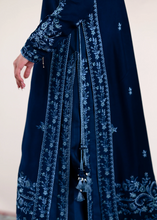 Load image into Gallery viewer, ZAIB |  EID LAWN | NAVY LUXURY EMBROIDERED