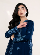 Load image into Gallery viewer, ZAIB |  EID LAWN | NAVY LUXURY EMBROIDERED